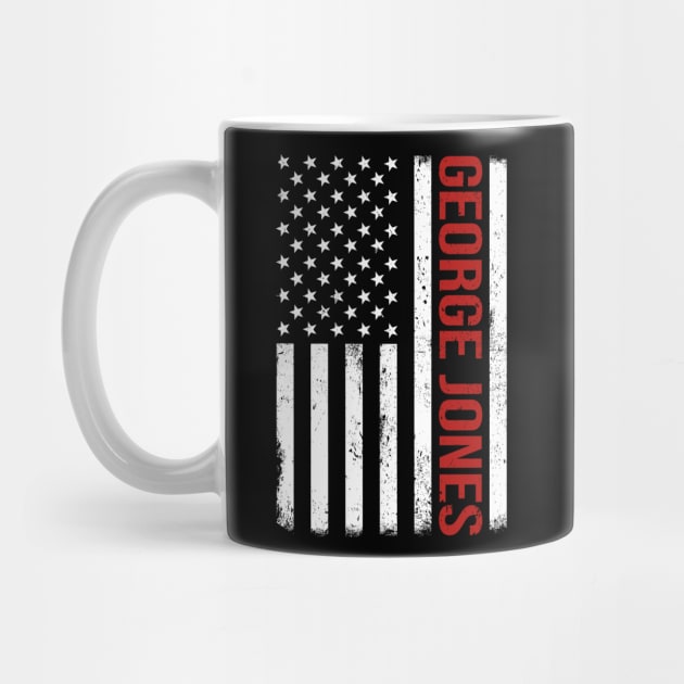 Graphic Jones Proud Name US American Flag Birthday Gift by Intercrossed Animal 